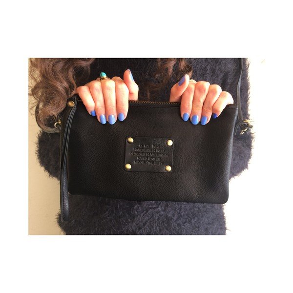 Černá kožená kabelka O My Bag The Betsy-image-3