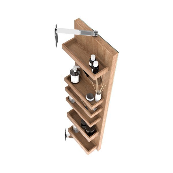 Pöörlev peegel koos hoiuruumiga, kõrgus 114 cm Cosmos - Wireworks-image-3