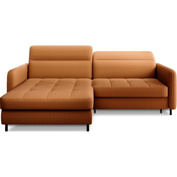 Kollane sametist lahtikäiv/sahtliga nurgadiivan (vasak nurk/lamamisosaga) Gomsi – ELTAP