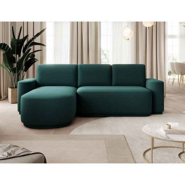 Roheline žinülkangast lahtikäiv/sahtliga nurgadiivan (vasak nurk/lamamisosaga) Aurumm – ELTAP-image-1