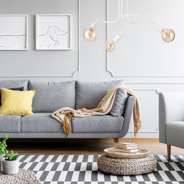 Valge laevalgusti 55x55 cm Domino - LAMKUR-image-3