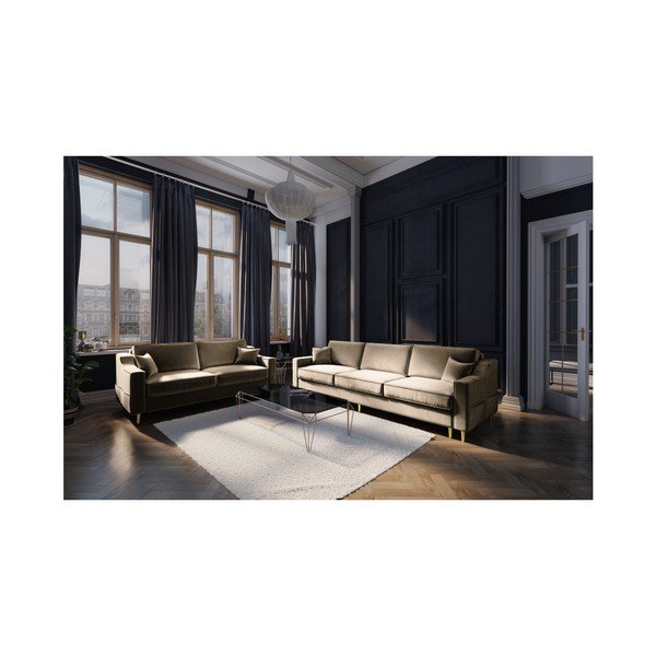 Béžová dvoumístná pohovka Mazzini Sofas Marigold-image-3