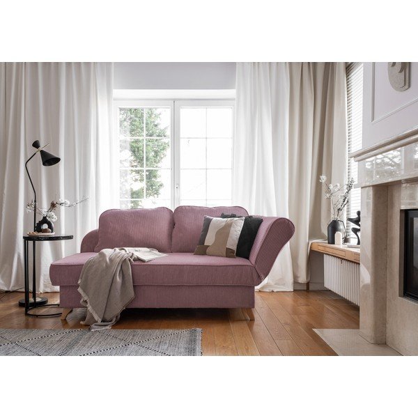 Vanaroosa velvetist lamamistool (parem nurk) Chic Charlotte - Miuform-image-2