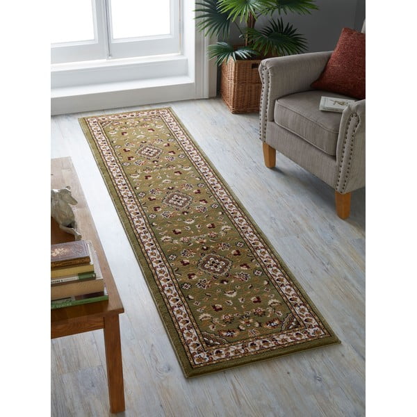 Roheline koridorivaip 66x300 cm Sherborne - Flair Rugs-image-1