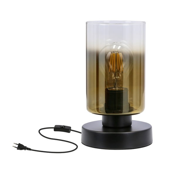 Must klaasist varjuga laualamp (kõrgus 20 cm) Aspra - Candellux Lighting-image-3