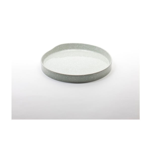 Keramický bílý tác ComingB Coupelle Granite Plate GM, ⌀ 25,4 cm