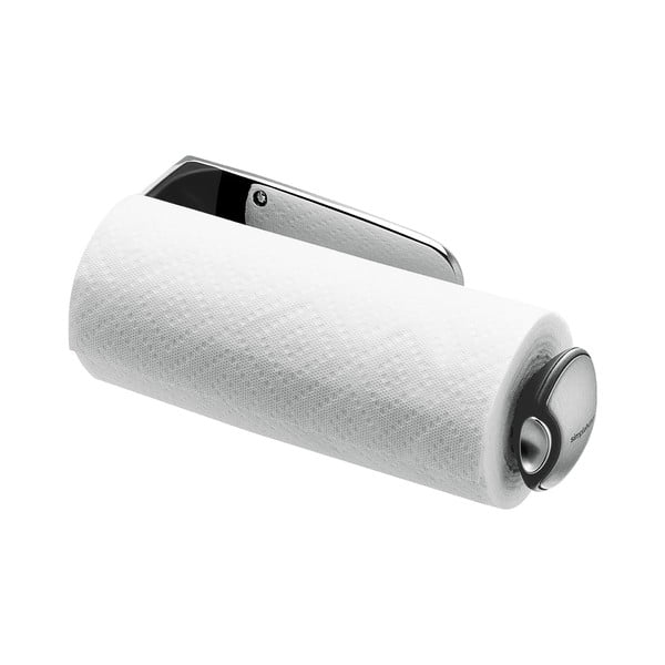 Hõbedane teras majapidamispaberi hoidja seinalekinnituv – simplehuman-image-4