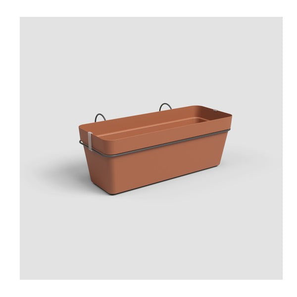 Taaskasutatud plastikust rippuv isekastev taimekast 50 cm Capri - Artevasi-image-1