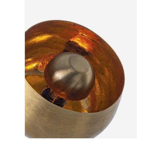 Kuldse värvi metallist laualamp metallvarjuga (kõrgus 24,5 cm) Ishan - Bizzotto-image-2