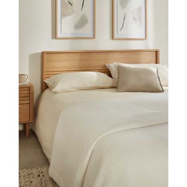 Tammepuidust kaheinimesevoodi koos voodipõhjaga 180x200 cm Lenon - Kave Home-image-3