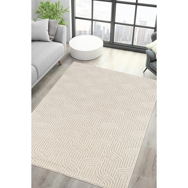 Kreemikas pestav vaip 120x170 cm Loopy - Mila Home-image-1