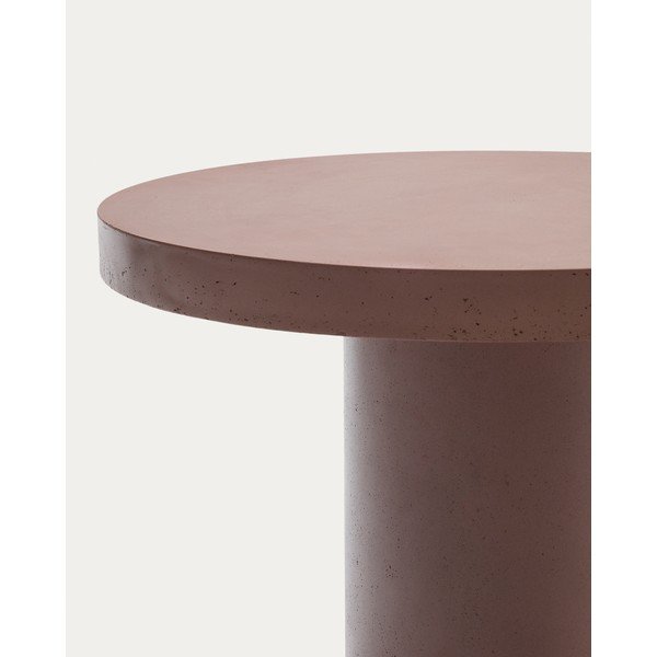 Betoonist ümmargune aiasöögilaud ø 90 cm Aiguablava - Kave Home-image-3