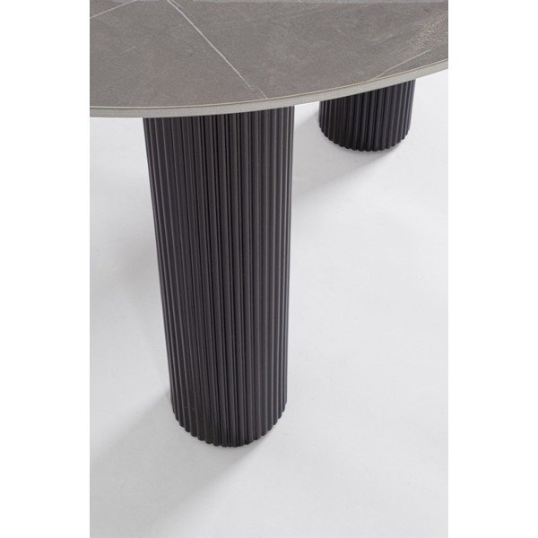 Ümmargune söögilaud marmorist pealispinnaga ø 120 cm Bamira - Yes Everyday-image-3