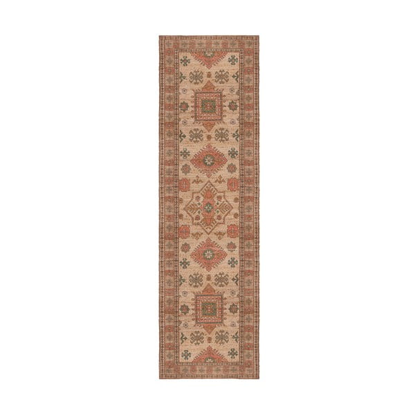 Roosa-terrakottapunane käsitsi kootud džuudist vaip 60x230 cm Lana Jute - Flair Rugs