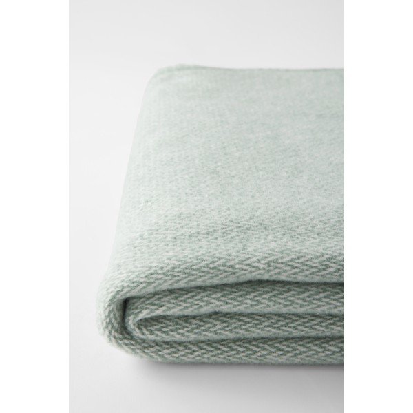 Roheline pleed puuvilla seguga 140x180 cm Espiga – Euromant-image-3