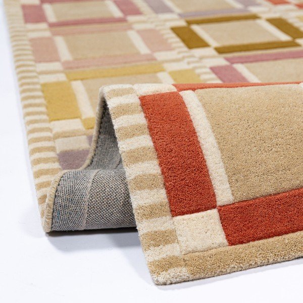 Käsitsi kootud villane vaip naturaalses värvitoonis 140x200 cm Quadro Wool - Flair Rugs-image-3