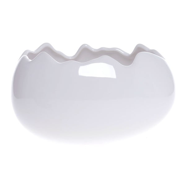 Bílá keramická dekorativní miska Ewax Egg Shell