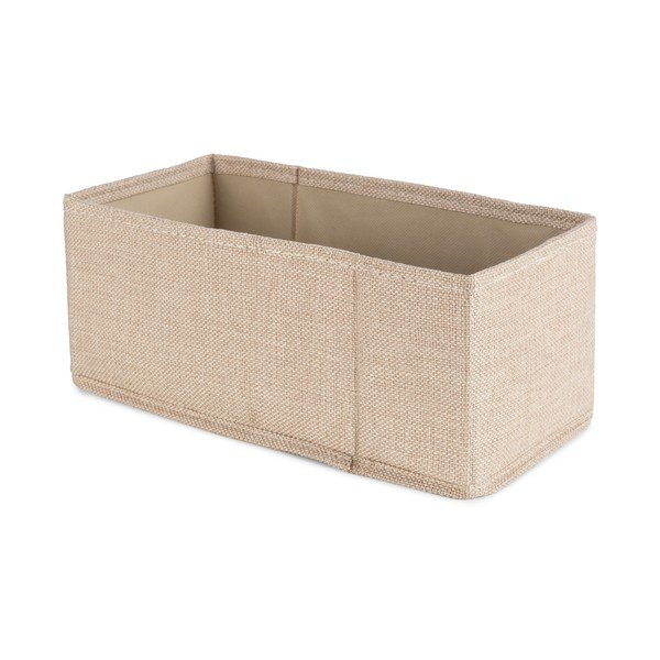 Beež kangast hoiukast 28x12x12 cm Sandy - Compactor-image-1