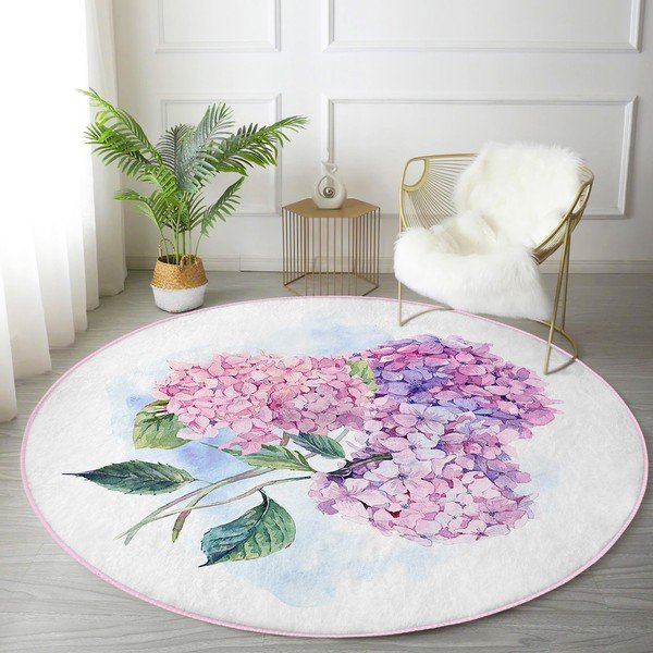 Pestav ümmargune vaip, sobitub robottolmuimejaga ø 100 cm Comfort - Mila Home-image-4