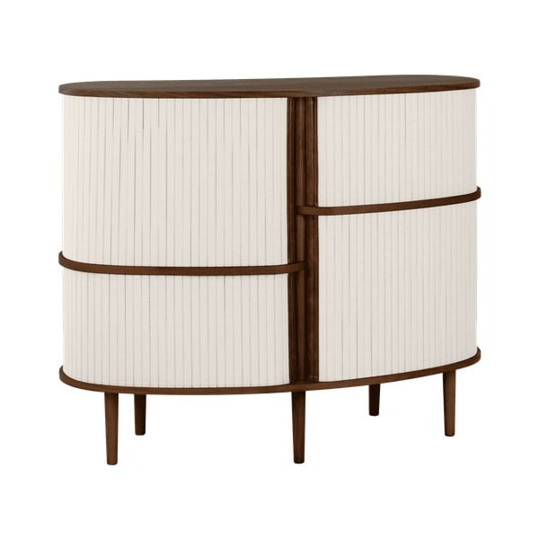 Pruun-beež tammespoonist lükandustega kummut 120x100x50 cm Audacious - UMAGE-image-1