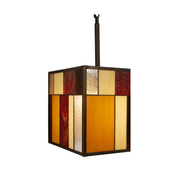Metallist ripplamp klaasist varjuga Waldorf - Premier Housewares-image-3