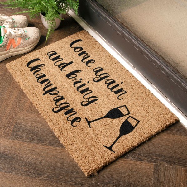 Kookoskiududest matt 40x60cm Bring Champagne - Artsy Doormats-image-1