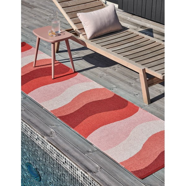 Punane sise/välisvaip 70x300 cm Urvi Fire – Pappelina-image-4