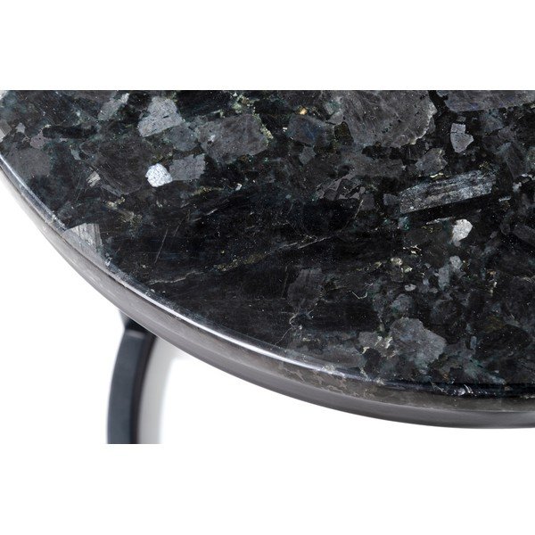 Mustast graniidist laud musta Crystal alusega, ⌀ 50 cm Crystal Labradorite - RGE-image-1