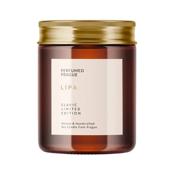 Lõhnastatud sojavahaküünal Slavic Edition: #88 Pärn, Sammal, Hibisk – Perfumed Prague