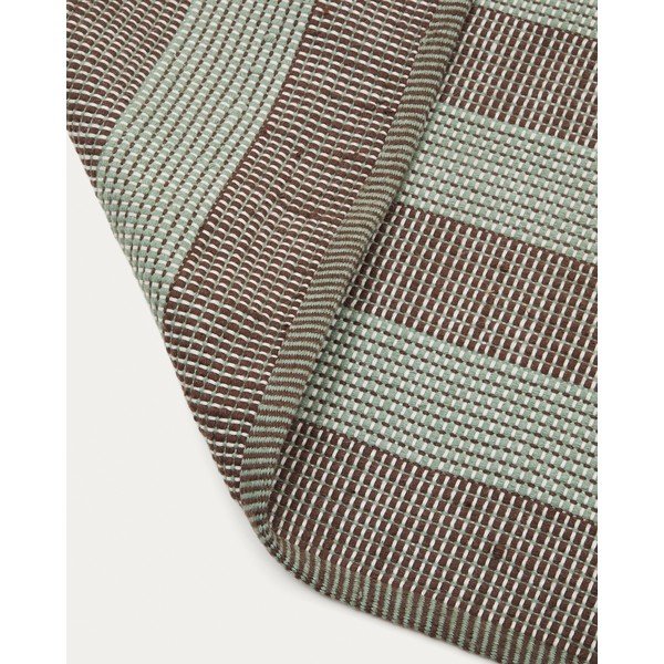 Pruun-mündivärvi taaskasutatud kiududest õuevaip 200x300 cm Fonol - Kave Home-image-1