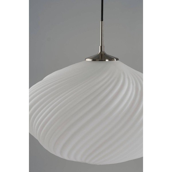 Valge/hõbedane hämardatav opaalklaasist rippvalgusti ø 50 cm Meringue - Jotex-image-4