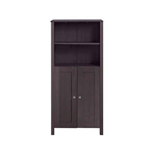 Tmavě hnědá dřevěná skříňka Støraa Jenny, šířka 60 cm-image-1