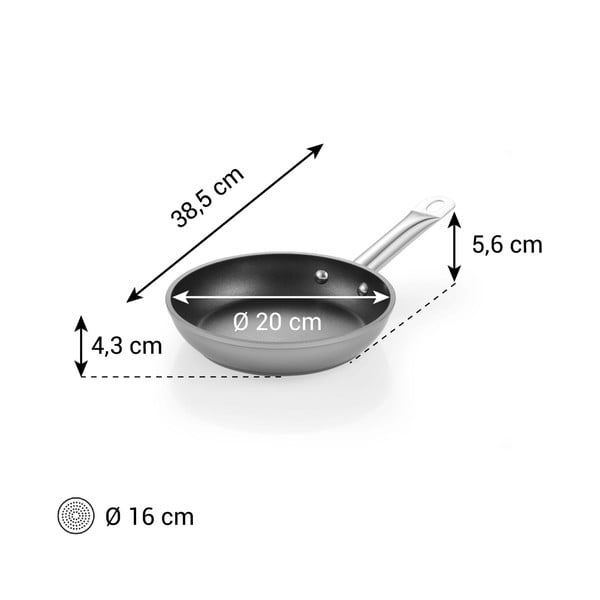 Mittekleepuv alumiiniumist pann ø 20 cm GrandChef+ - Tescoma-image-1