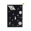 Must pestav käsitsi kootud puuvillane lastevaip 140x200 cm Alfombra Lavable Universe - Lorena Canals