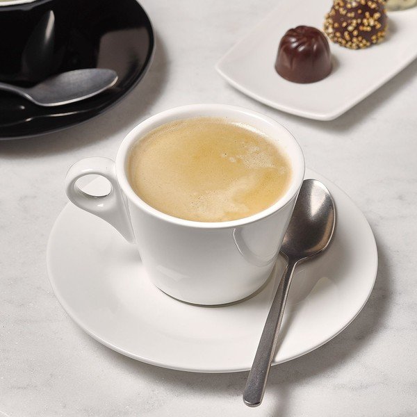 Valge portselanist espressotass 80 ml Barista - BonBistro-image-1