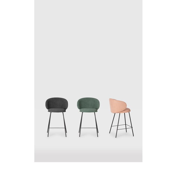 Tumehallid baaritoolid 2tk komplektis (istme kõrgus 65 cm) Rush - Marckeric-image-1