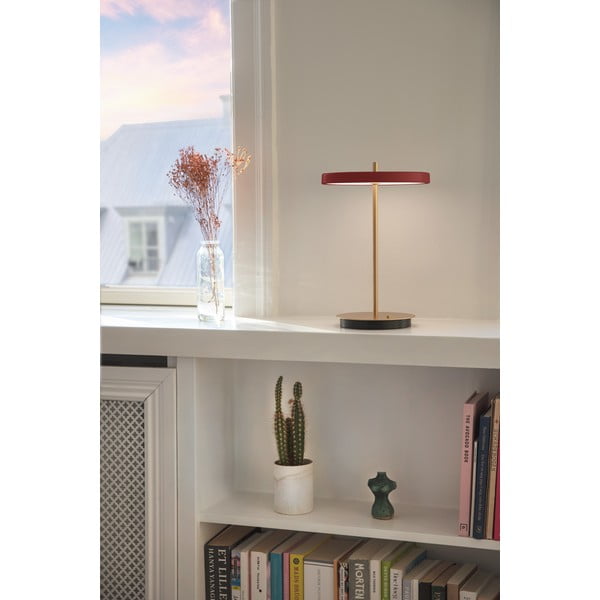 Punane dimmerdatav LED lauavalgusti metallist lambivarjuga (kõrgus 31 cm) Asteria Move - UMAGE-image-4
