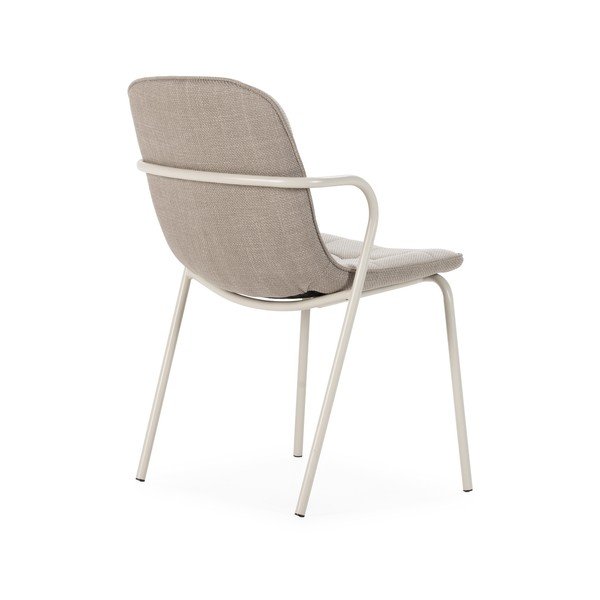 Beež polsterdatud söögitool käetugedega Angie - Marckeric-image-4