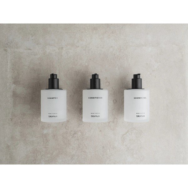 Valged seinale kinnitatavad klaasist seebidosaatorid 3 tk komplektis, 350 ml Kirei - Blomus-image-2