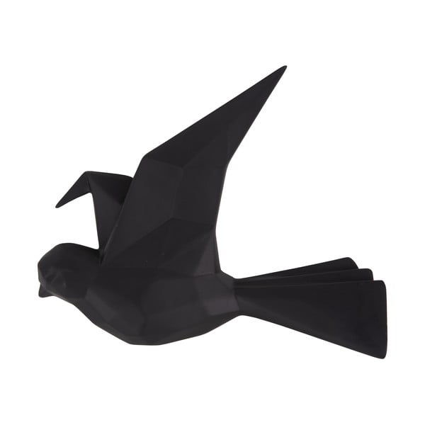 Must lindikujuline seinakinnitus, laius 19 cm. Origami - PT LIVING