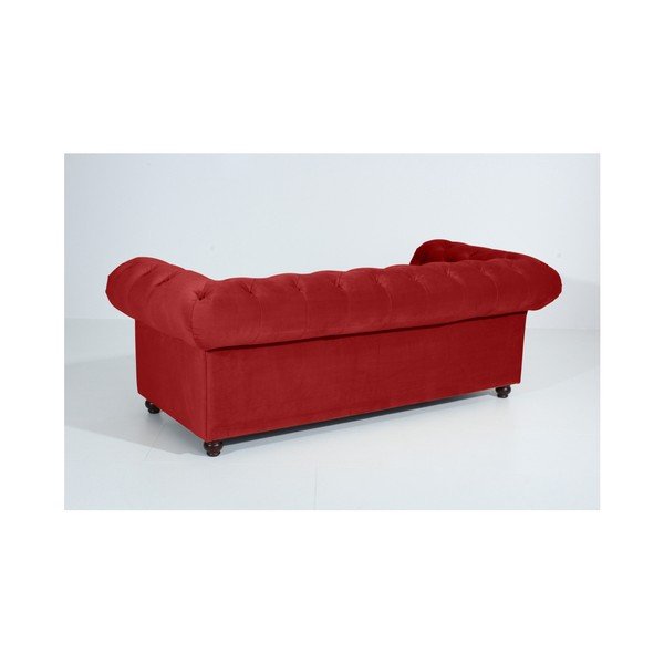 Cihlově červená pohovka Max Winzer Orleans Velvet, 216 cm-image-2