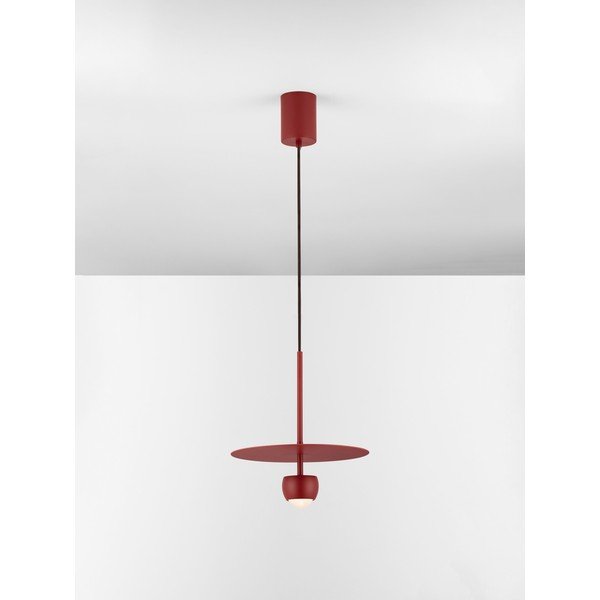 Punane alumiiniumist LED-ripplamp ø 30 cm Edem - Nova Luce-image-4