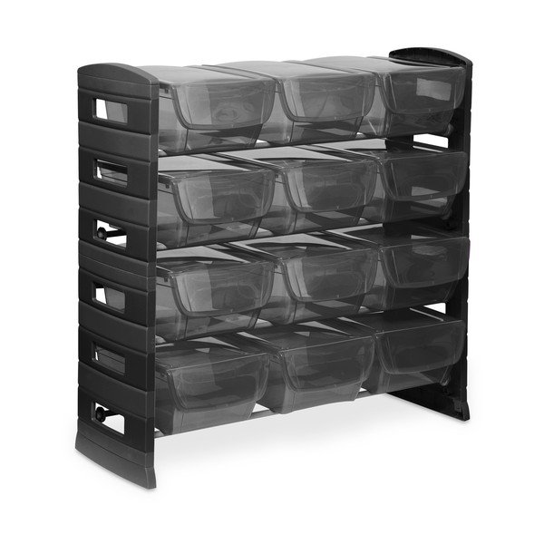 Must plastikust hoiuriiul 79x80 cm Utility One - Toomax