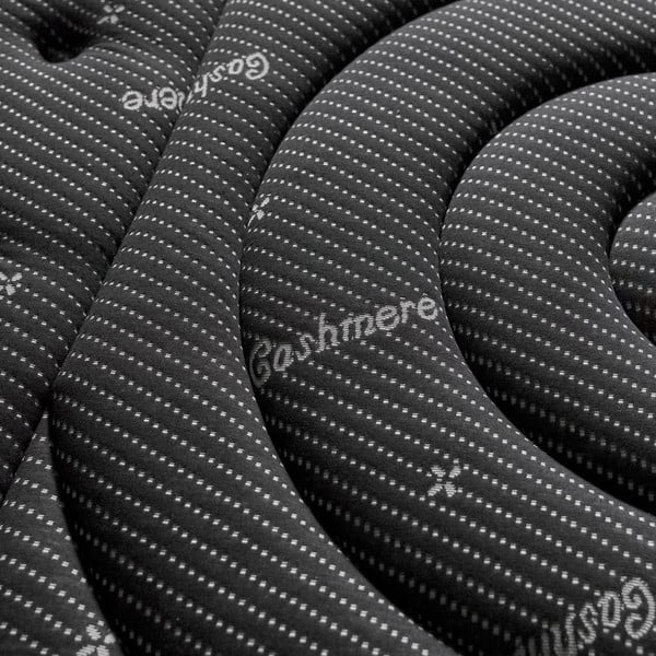 Keskmise/extrakindla vahtpolsterdusega kahepoolne madrats 80x200 cm Premium Black Multizone - Moonia-image-1