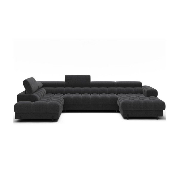 Tumehall nurgadiivanvoodi buklee kangast (vasak nurk/U-kujuline) Feraria - ELTAP