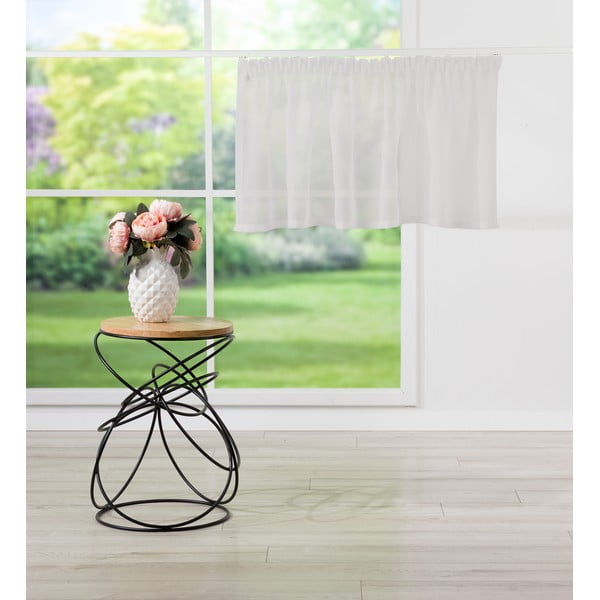 Valge voile kardin 150x50 cm Avenue - Mendola Fabrics-image-4