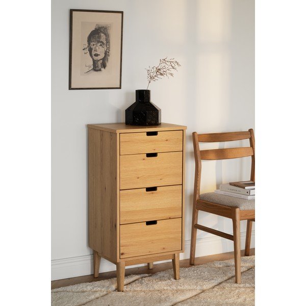 Naturaalsest tammepuidust kummut 45x92x38 cm Garrison - Rowico-image-2