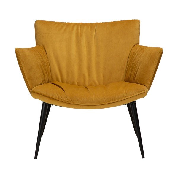 Kollane sametist tugitool Join - DAN-FORM Denmark-image-1