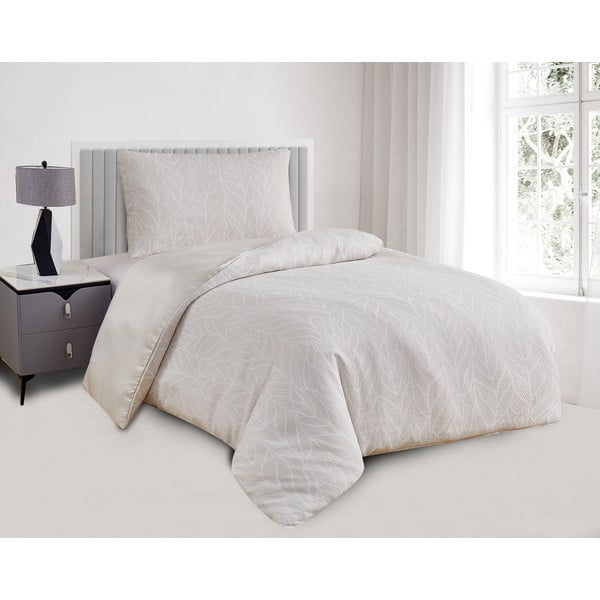 Beež žakaar-voodipesu üheinimesevoodile 140x200 cm Florida - My House-image-1