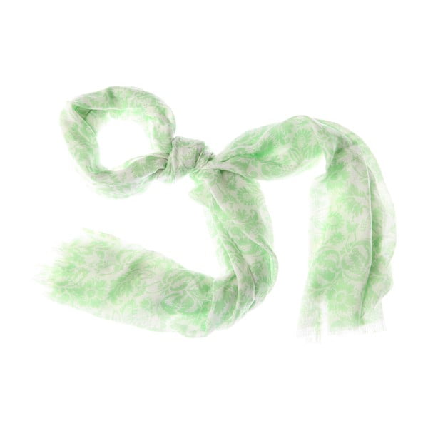 Šátek Smudge Green, 180x55 cm